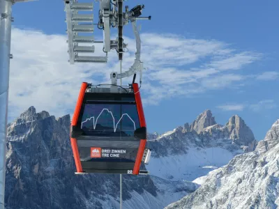 gondola dolomiti tre cime alta pusterija