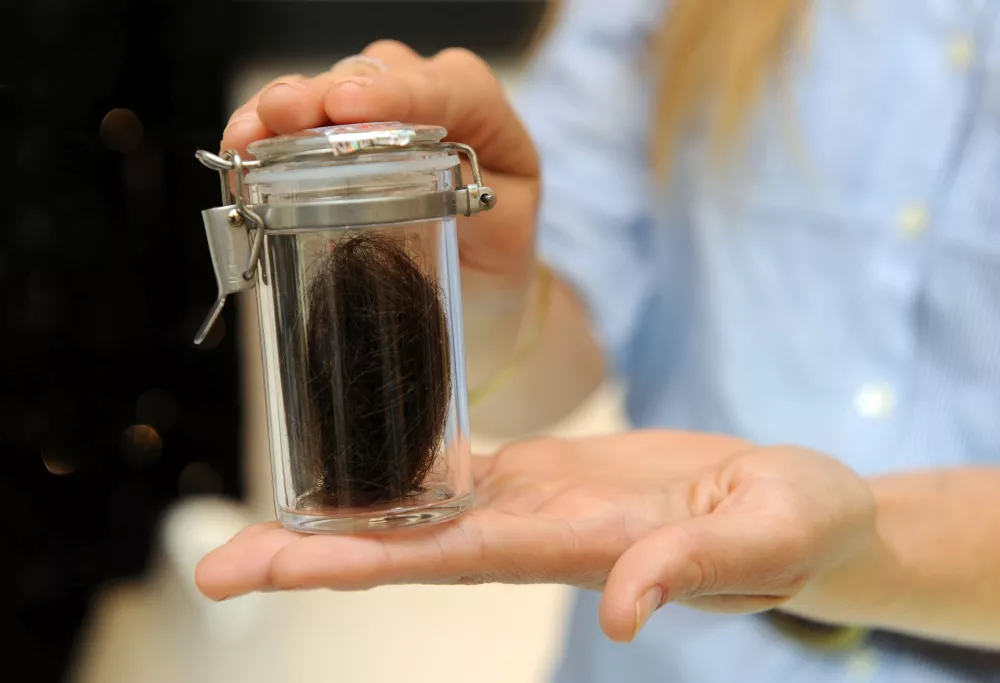 BEVERLY HILLS, CA - JUNE 18: Locks of Elvis Presley's hair are displayed at the Julien's Auctions press call for Music Icons And Sports Legends Memorabilia Auction at Julien's Auctions Gallery on June 18, 2012 in Beverly Hills, California. (Photo by Amanda Edwards/WireImage) / Foto: Amanda Edwards