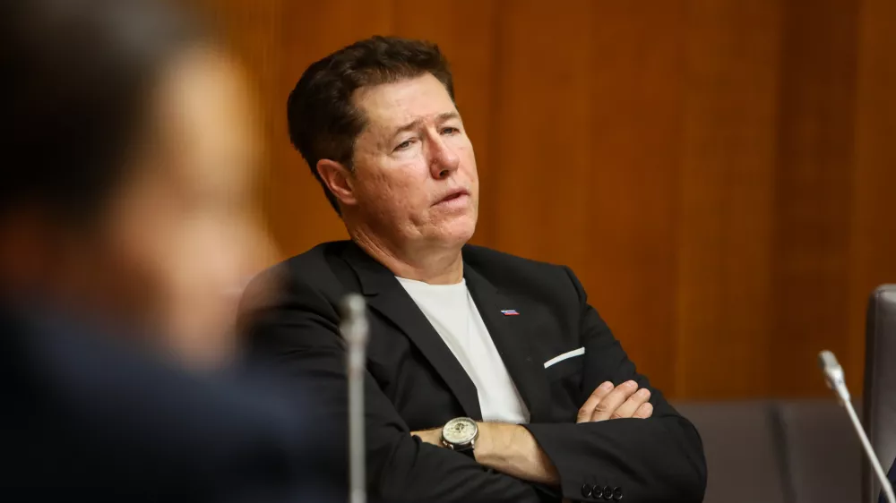 - Franc Breznik, poslanec SDS,- 01.06.2026. - Zasli&scaron;anja kandidatov za ministre 4. vleda Janeza Jan&scaron;e pred parlamentarnimi odbori v DZ RS.//FOTO: Bojan Velikonja