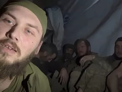Izčrpani ukrajinski vojaki. Vir: youtube, zajem zaslona