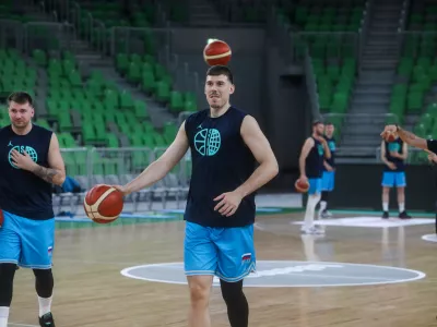 - Vlatko Čančar.- 27.04.2024. Trening slovenske ko&scaron;arkarske reprezentance pred odhodom na kvalifikacijski turnir za Olimpijske igre v Grčiji. //FOTO: Bojan Velikonja