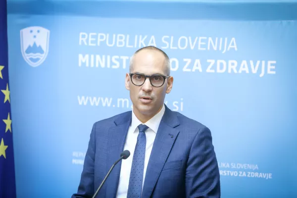 Tadej osterc minister za zdravje21.7-2026 - novinarska konferenca ministrstva za zdravje, na kateri bo minister Tadej Ostrc spregovoril o ključnih ugotovitvah ob primopredaji poslov na ministrstvu za zdravje in finančnem stanju ministrstva; ministrstvo,Foto: Luka Cjuha