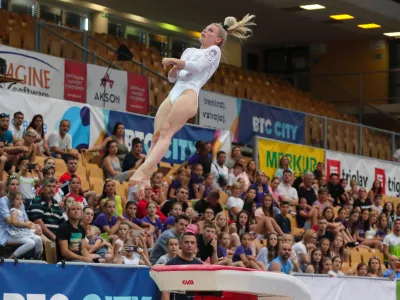 Koper, 18.06.2022Dvorana Arena Bonifika, &scaron;portna gimnastika, svetovni pokal, Teja Belak