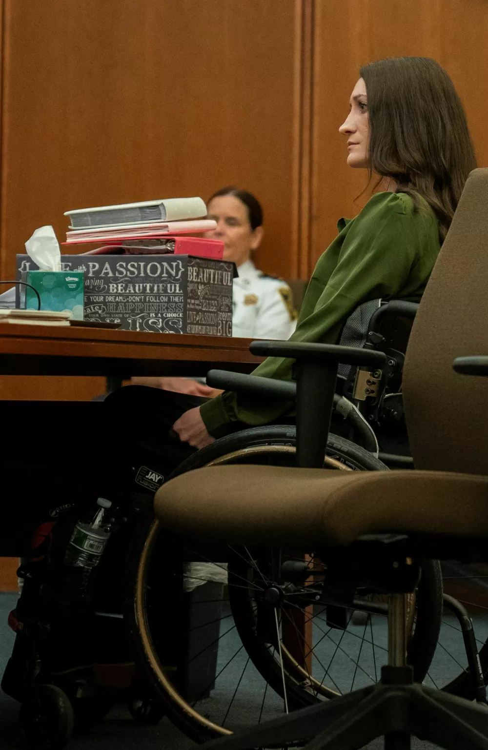 PLYMOUTH, MA - August 19: Lindsay Clancy appears in court during day 16 of her murder trial at Plymouth Superior Court in Plymouth, Massachusetts, U.S., August 19, 2026.    Amanda Sabga/Pool via REUTERS