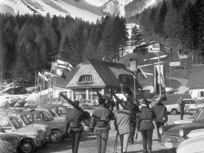 smučarji gorenjska / Foto: Marjan Ciglič, Hrani Muzej Novej&scaron;e In Sodobne Zgodovine Slovenije