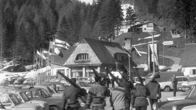 smučarji gorenjska / Foto: Marjan Ciglič, Hrani Muzej Novej&scaron;e In Sodobne Zgodovine Slovenije