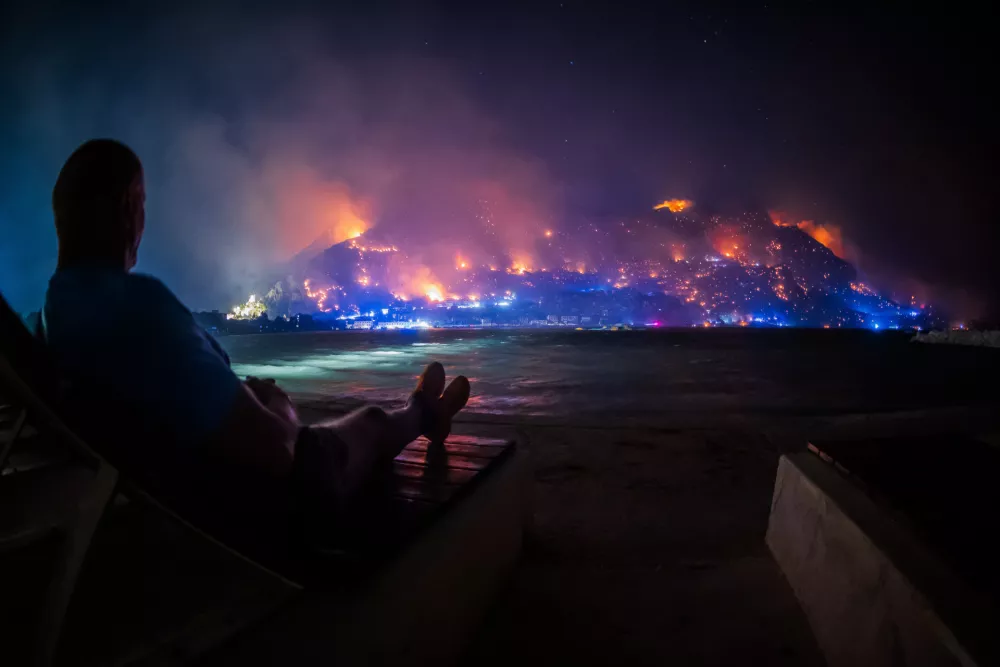 13.08.2026., Omi&scaron;: Pogled na Omi&scaron; sa u&scaron;ća Cetine. Photo: Zvonimir Barisin/PIXSELL