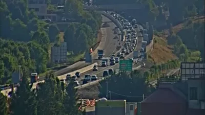 Prizor na primorski avtocesti okoli 8.30. / Foto: Dars