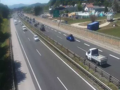 Stanje pri priključku Brezovica ob 13.30