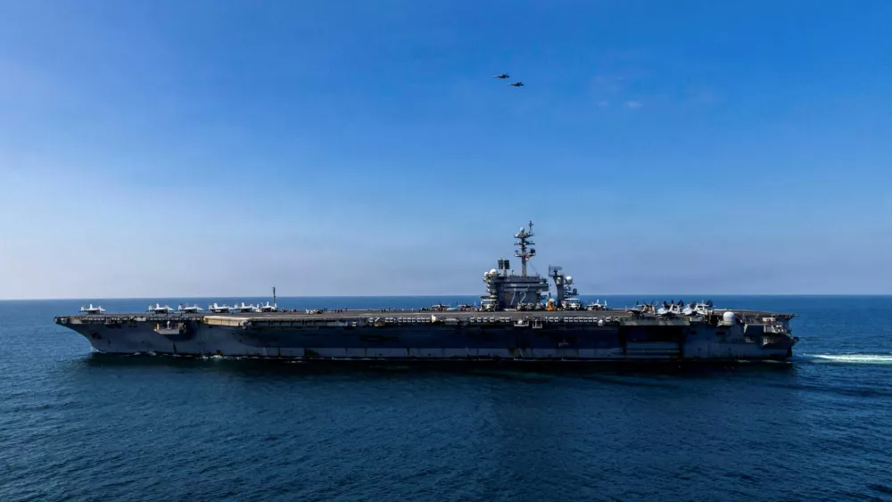 FILE PHOTO: The U.S. Navy Nimitz-class aircraft carrier USS Abraham Lincoln sails in support of the Operation Epic Fury attack on Iran from an undisclosed location March 3, 2026. U.S. Navy/Handout via REUTERS THIS IMAGE HAS BEEN SUPPLIED BY A THIRD PARTY/File Photo/File Photo