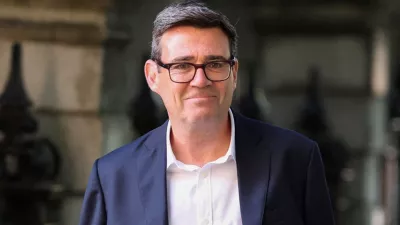 FILE PHOTO: Andy Burnham, British member of parliament (MP) for Makerfield, arrives for a radio interview on LBC's "Tonight with Andrew Marr", in London, Britain, July 2, 2026. REUTERS/Isabel Infantes/File Photo