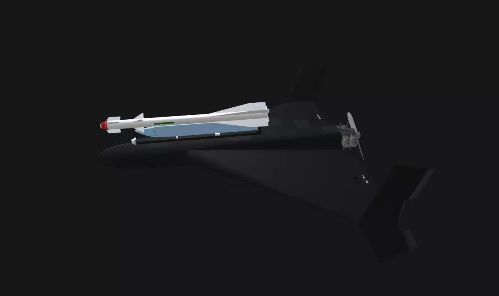 Ruski &scaron;ahed, opremljen s protiletalsko raketo R-60.