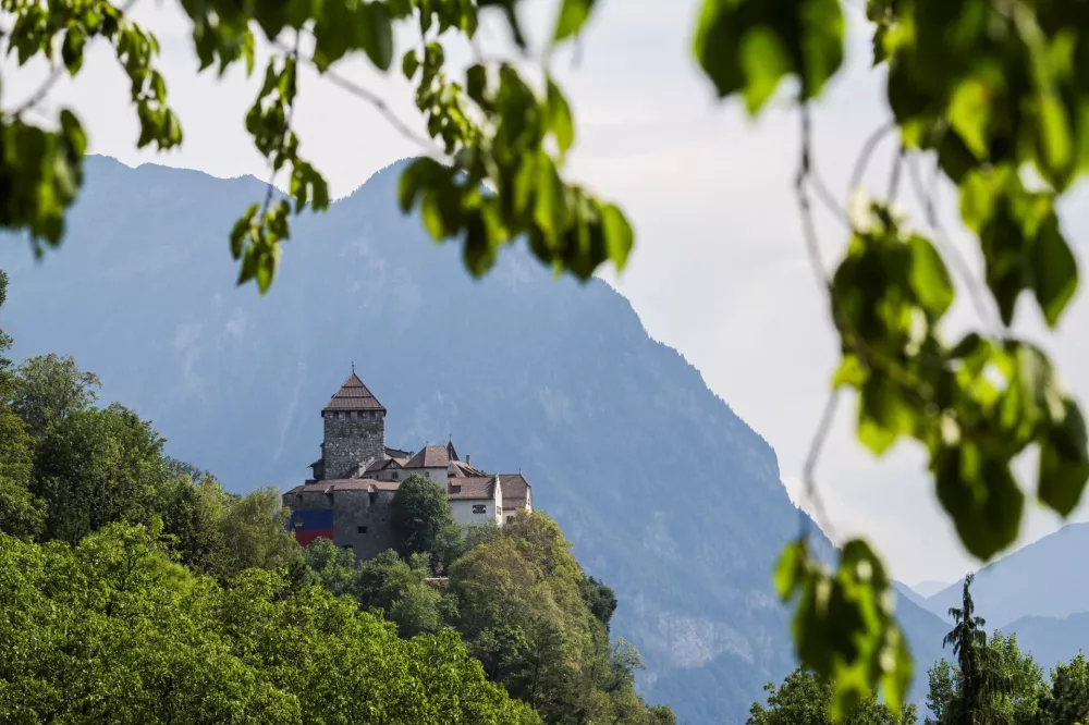 The Vaduz Castle of the Principality of Liechtenstein during Liechtenstein's National Day celebrations in Vaduz, Liechtenstein, August 15, 2026. REUTERS/Romina Amato