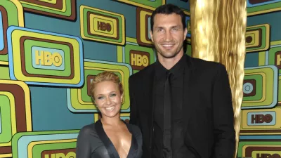 Actress Hayden Panettiere, left, and Vladimir Klichko arrive at the 2011 HBO Golden Globe Party in Beverly Hills, Calif. on Sunday, Jan. 16, 2011. (AP Photo/Dan Steinberg)