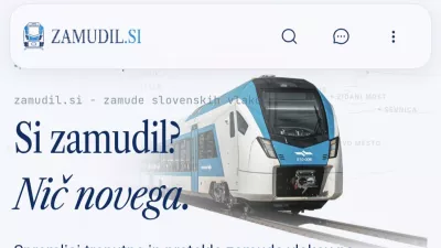 Zaživel je spletni portal zamudil.si, neodvisen sledilnik zamud slovenskih vlakov, ki na enem mestu prikazuje trenutno stanje in tudi statistiko preteklih voženj. Foto: posnetek zaslona