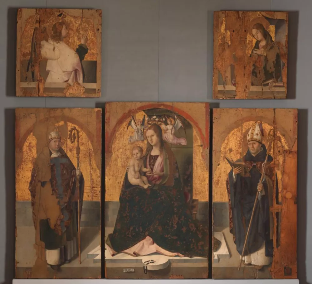 Italy, Messina - August 16, 2026.Thieves steal key Renaissance paintings in Sicily.Four Renaissance paintings by Antonello da Messina were stolen at the Accascina Regional Museum in Messina. Two works recovered,Image: 1124503568, License: Rights-managed, Restrictions: * France, Germany and Italy Rights Out *, Model Release: no 