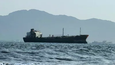 FILE PHOTO: A ship off the port of Aden, where traffic remained steady after the Iran-aligned Houthis said their forces had carried out missile and drone strikes on Saudi oil tankers, in Aden, Yemen, July 23, 2026. REUTERS/Stringer/File Photo