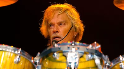 FILE - ZZ Top drummer Frank Beard performs in Boston on Aug. 28, 2016. (Photo by Winslow Townson/Invision/AP, File)