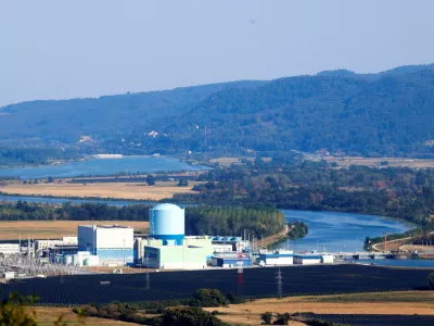 A view of the nuclear power plant in Krsko, Slovenia, August 5, 2026. REUTERS/Borut Zivulovic