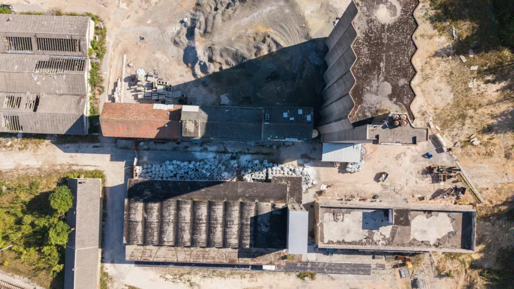 A drone view shows part of the hazardous waste in Gospic, Croatia, August, 16, 2026. REUTERS/Antonio Bronic
