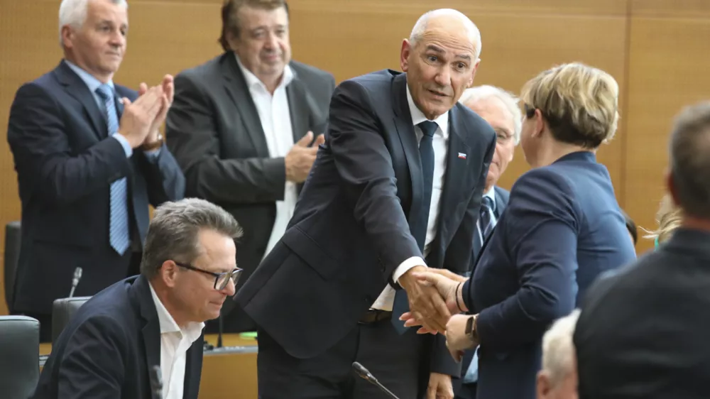 Janez Jan&scaron;a22.5.2026 - izredna seja DZ, na kateri bodo obravnavali predlog za izvolitev prvaka SDS Janeza Jan&scaron;e za predsednika vlade;Foto: Luka Cjuha