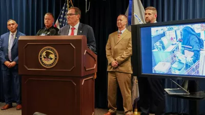 First Assistant U.S. Attorney John A. Sarcone III speaks during a press conference to announce the arrest of a woman accused of plotting to attack the New York State Capitol building in Albany, at the U.S. Courthouse in Albany, New York, U.S., August 20, 2026. According to a criminal complaint, Jessica Bowie, 35, allegedly pledged allegiance to ISIS and planned an attack on the Capitol building. REUTERS/Cindy Schultz