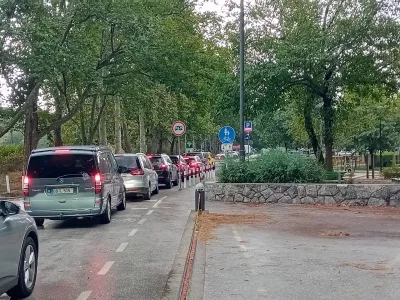 Tivoli, promet, parkiri&scaron;če, Celov&scaron;ka / Foto: Bojan Glavič