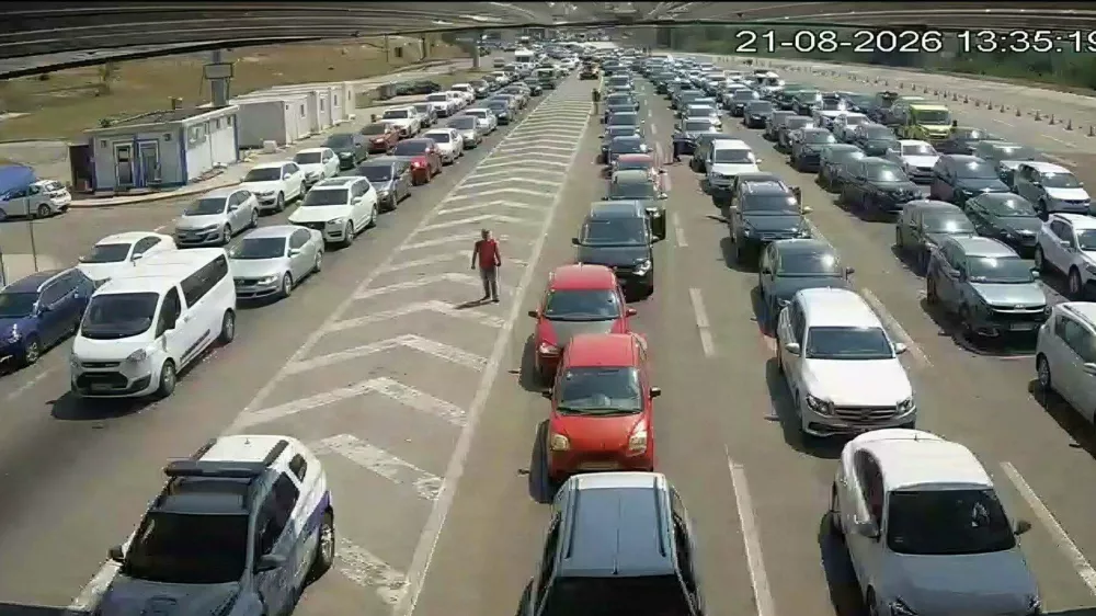 Zastoji na mejnem prehodu Tabanovce. Foto: BS