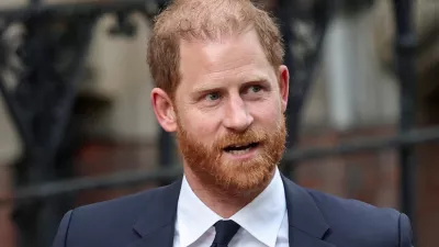 FILE PHOTO: Britain's Prince Harry leaves High Court on the day of the first week of a nine-week trial lawsuit against Associated Newspapers, publisher of the Daily Mail, which Britain's Prince Harry and others are suing over allegations of privacy breaches dating back 30 years, in London, Britain, January 20, 2026. REUTERS/Toby Melville/File Photo