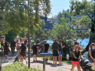 Bled ujet v poletno gnečo: Z vprego hitreje iz Lesc kot z avtom