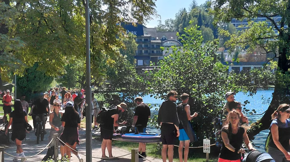 Bled ujet v poletno gnečo: Z vprego hitreje iz Lesc kot z avtom