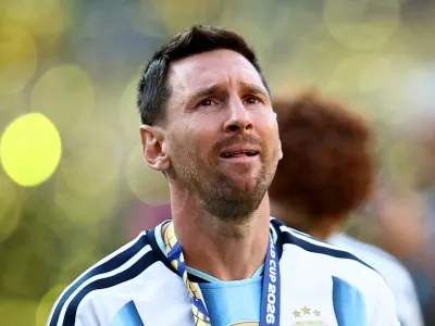 Soccer Football - FIFA World Cup 2026 - Final - Spain v Argentina - New York/New Jersey Stadium, East Rutherford, New Jersey, U.S. - July 19, 2026 Argentina's Lionel Messi looks dejected after losing the World Cup final REUTERS/Agustin Marcarian