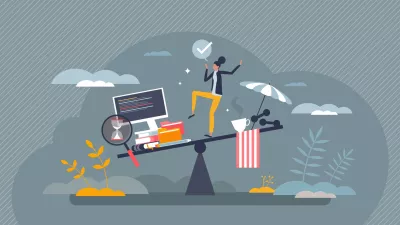 Flexible work schedule and effective time management tiny person concept. Balance with professional career and job tasks vs leisure and relaxation vector illustration. Flex business hours strategy. / Foto: Vectormine Getty Images