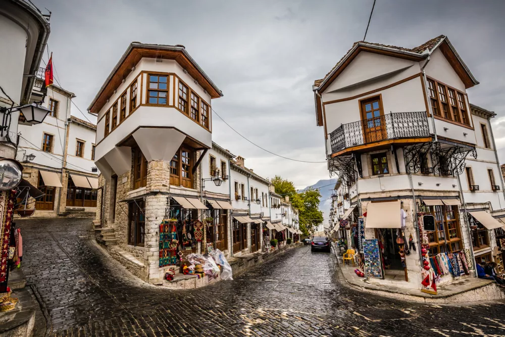 Gjirokaster Bazaar - Gjirokaster County, Albania, Europe