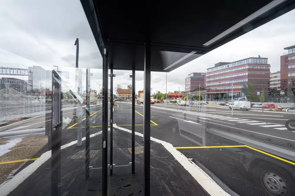 Ljubljana, Avtobusna postaja Ljubljana.Nova zacasna glavna avtobusna postaja Ljubljana.