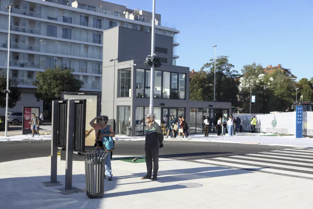 24.8.2026 - nova začasna avtobusna postaja ljubljanaFoto: Luka Cjuha