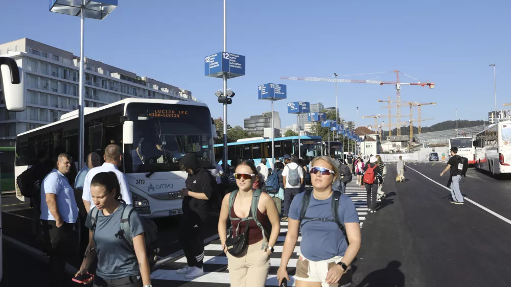 24.8.2026 - nova začasna avtobusna postaja ljubljanaFoto: Luka Cjuha