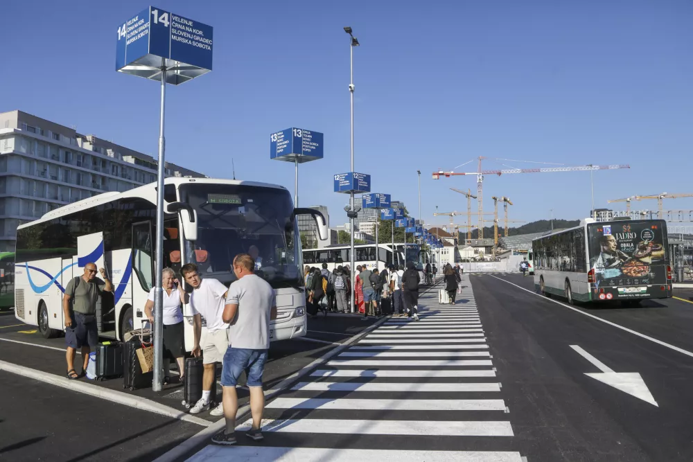 24.8.2026 - nova začasna avtobusna postaja ljubljanaFoto: Luka Cjuha