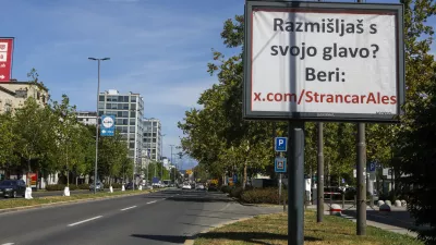 Uradno: Štrancar je s politično obarvanimi plakati kršil oglaševalski kodeks