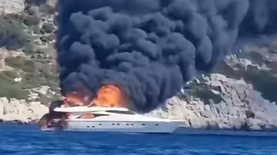 jahta požar Čiovo
