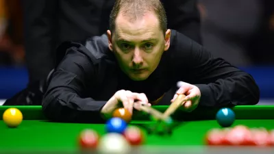FILE - This file photo shows former snooker world champion Graeme Dott on Jan. 19, 2013. (Jonathan Brady/PA via AP, File)