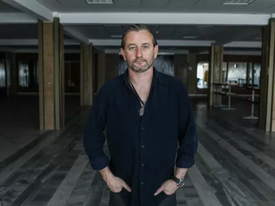 24.5.2024 - Sergij Žadan -Ukrajinski pisatelj Serhij Žadan - ukrajinski pesnik - ukrajinaFoto: Luka Cjuha