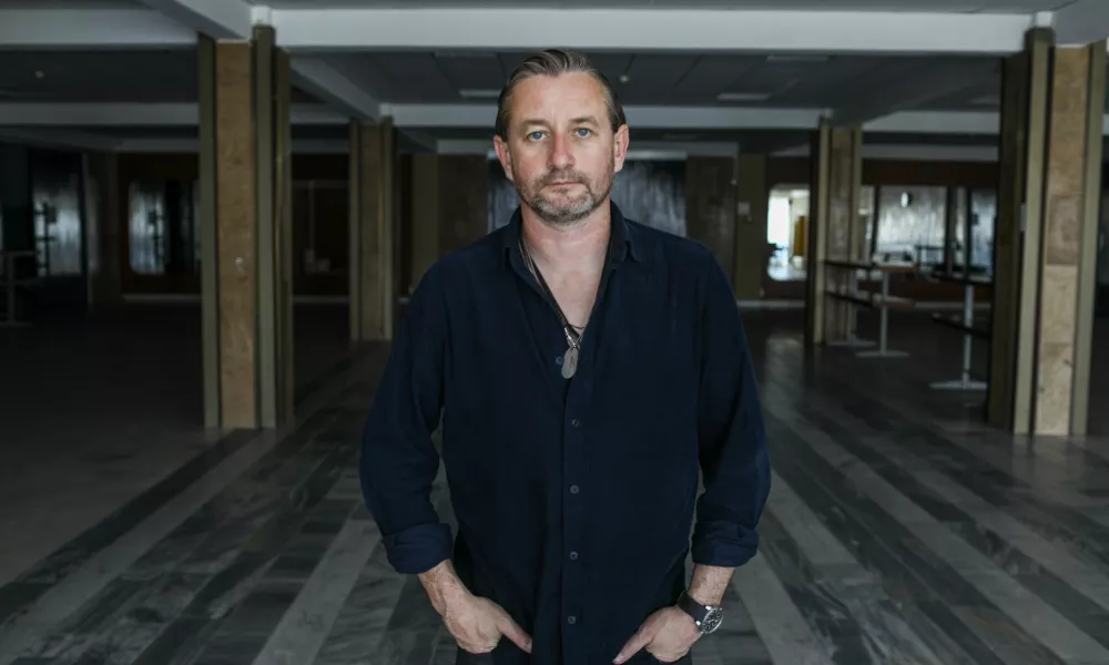 24.5.2024 - Sergij Žadan -Ukrajinski pisatelj Serhij Žadan - ukrajinski pesnik - ukrajinaFoto: Luka Cjuha