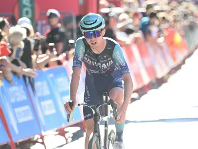 25-08-2026 Vuelta A Espana Tappa 04 Andorra La Vella - Andorra La Vella 2026, Bahrain Victorious Omrzel, Jakob Andorra La Vella,Image: 1128449047, License: Rights-managed, Restrictions: PUBLICATIONxNOTxINxITAxFRAxNED, Model Release: no 