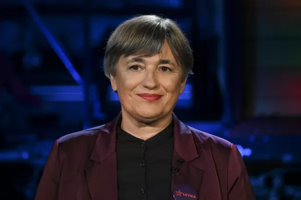 Nata&scaron;a Sukič- 03.06.2024 - predvolilno soočenje predstavnikov osmih kandidatnih list, ki kandidirajo na evropskih volitvah; POP TV, LJUBLJANA