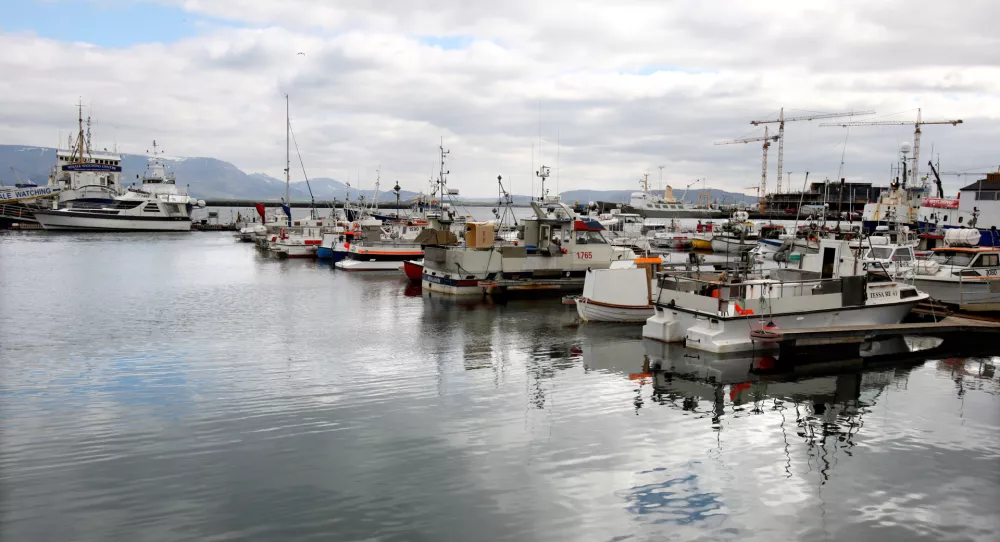 A general view of the old harbour in Reykjavik, Iceland.