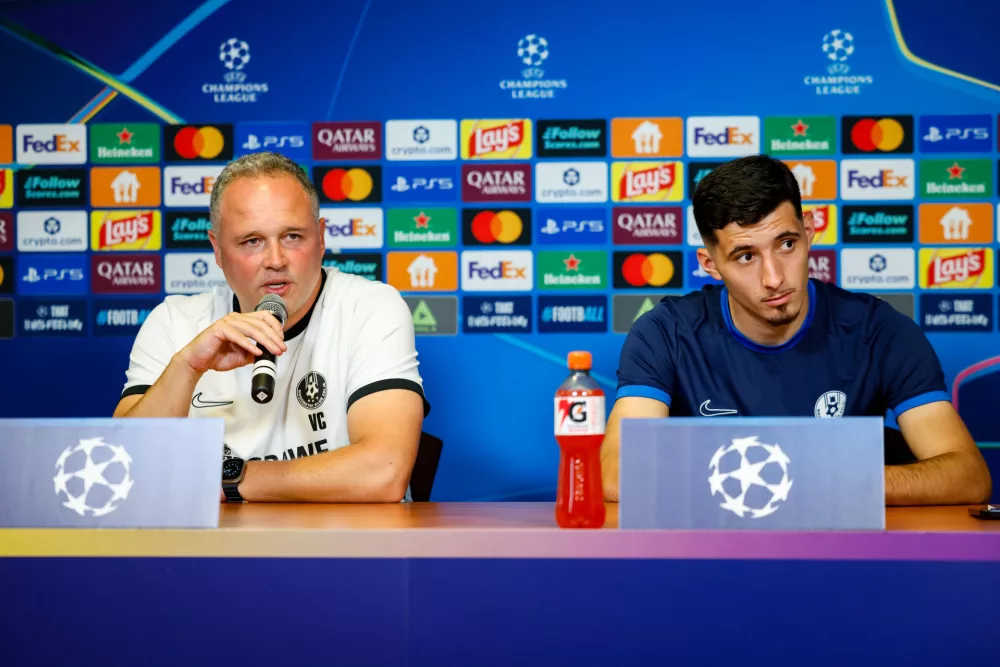Celje, Stadion Z'dezele.Medijski termin NK Celje pred tekmo proti SK Slovan Bratislava.