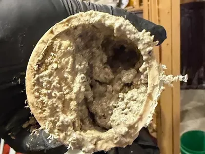 Zama&scaron;ena odtočna cev.