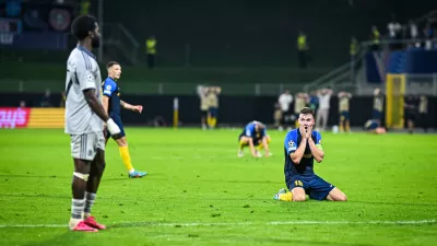 Celje, stadion Z'dezele.Povratna tekma zadnjega kroga kvalifikacij za nogometno ligo prvakov medNK Celje in Slovanom iz Bratislave.