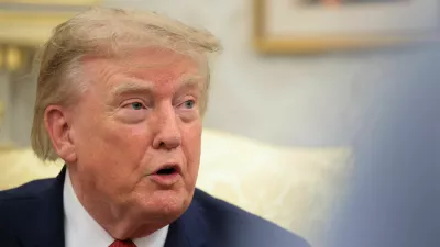 U.S. President Donald Trump speaks as he hosts 16-year-old lifeguard Ryder Williams, who saved a child off the coast of Santa Cruz, California, last month, Nathaniel Rai, the child saved by Williams, and Nathaniel's family members in the Oval Office at the White House in Washington, D.C., U.S., August 17, 2026. REUTERS/Kylie Cooper